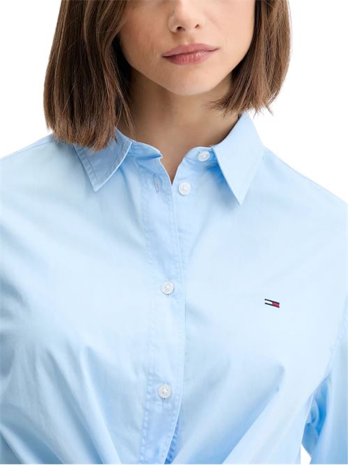Camicia in cotone con nodo Tommy Jeans | DW0DW20990C1T